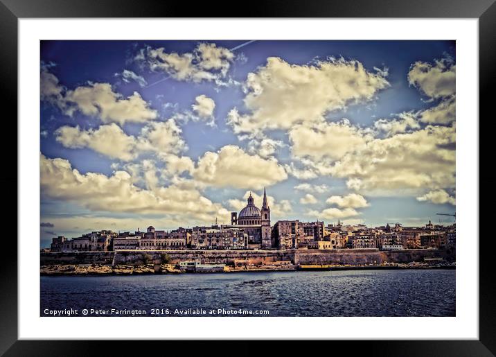 View From The Bay Framed Mounted Print by Peter Farrington