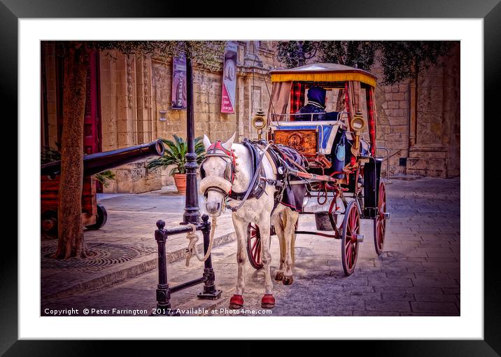 Travel In Malta Is Very Chilled. Framed Mounted Print by Peter Farrington