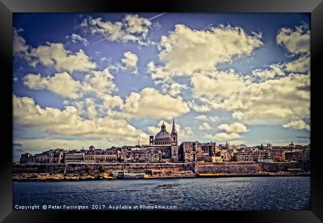 Valletta  Framed Print by Peter Farrington