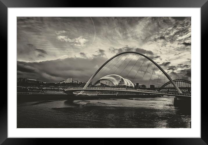 Millennium Bridge Framed Mounted Print by Mark Donaldson