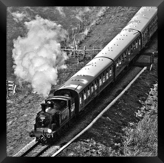 Steam Train Framed Print by Shaun Jacobs