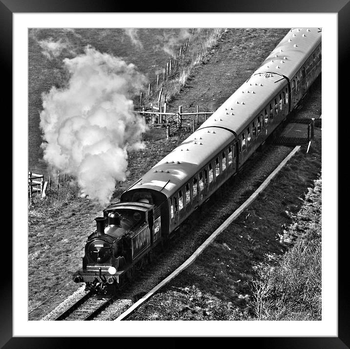 Steam Train Framed Mounted Print by Shaun Jacobs