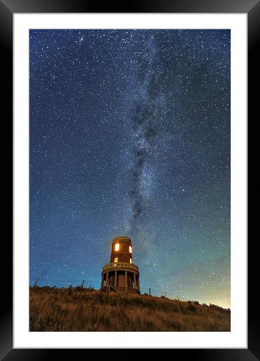  Clavell tower under the milky way  Framed Mounted Print by Shaun Jacobs
