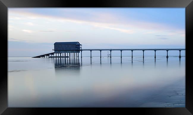  Life boat pier  Framed Print by Shaun Jacobs
