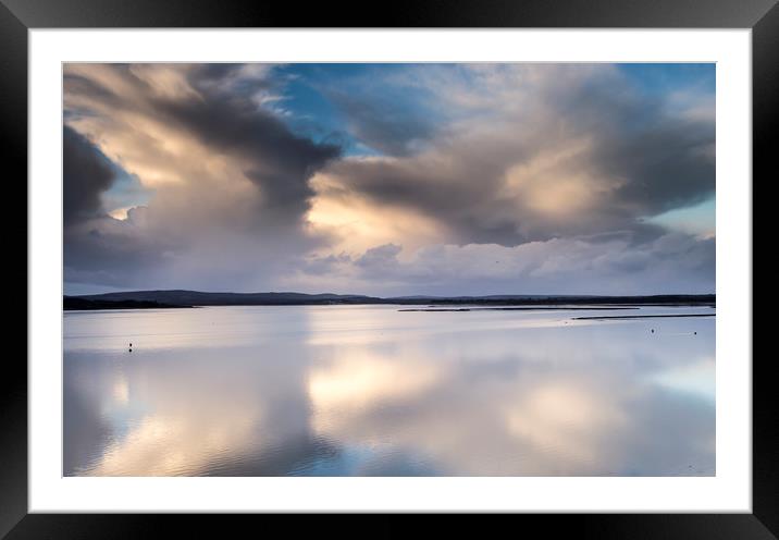 Storm clouds reflected  Framed Mounted Print by Shaun Jacobs