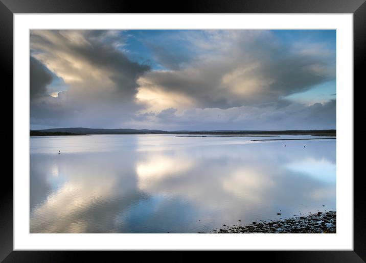 Clouds refeected on the sea  Framed Mounted Print by Shaun Jacobs