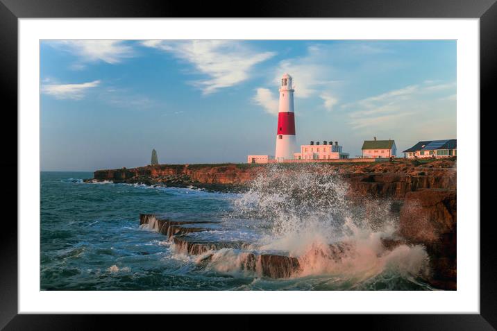 Portland Bill Lighthouse Framed Mounted Print by Shaun Jacobs