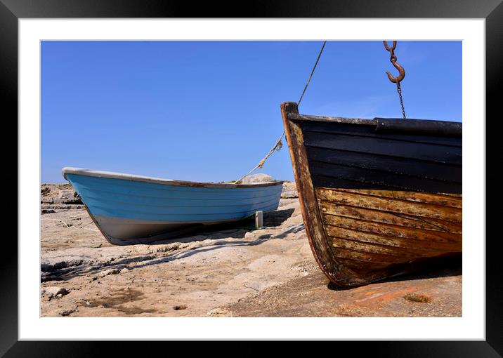 Fishing boats  Framed Mounted Print by Shaun Jacobs