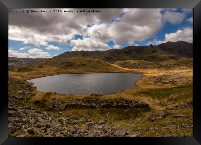 Snowdonia landscape  Framed Print by Shaun Jacobs