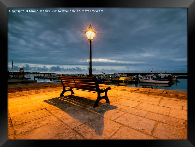 Poole quay at night  Framed Print by Shaun Jacobs