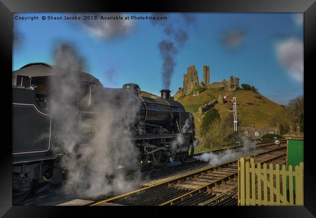 Corfe railway  Framed Print by Shaun Jacobs