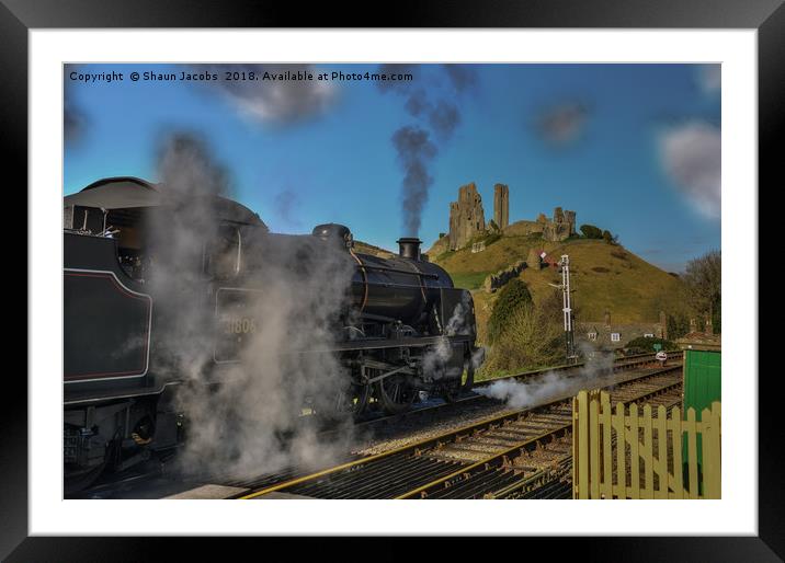 Corfe railway  Framed Mounted Print by Shaun Jacobs