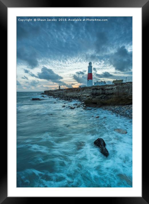 Portland Bill on winter evening  Framed Mounted Print by Shaun Jacobs