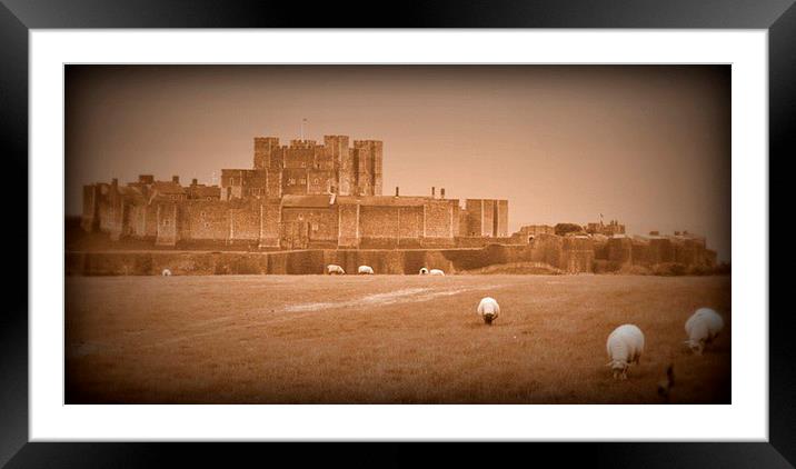 Dover Castle. Framed Mounted Print by Mark Franklin