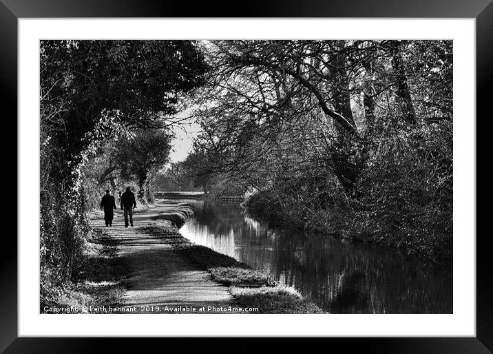 strolling on the mon &amp; brec Framed Mounted Print by keith hannant