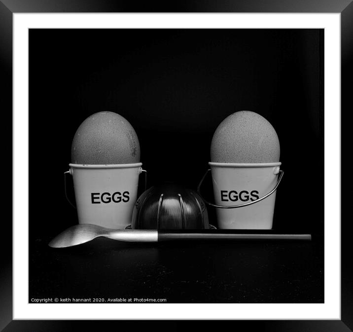 Breakfast eggs and coffee Framed Mounted Print by keith hannant
