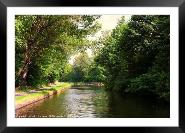 leeds and liverpool canal Framed Mounted Print by keith hannant