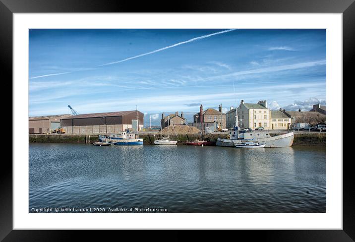 Glasson Dock Lock Framed Mounted Print by keith hannant