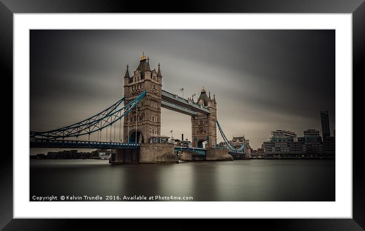 Tower Bridge Framed Mounted Print by Kelvin Trundle