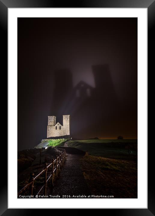 The Dark Towers of Reculver Framed Mounted Print by Kelvin Trundle