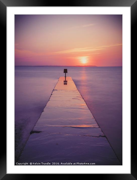 Pastel Sky Framed Mounted Print by Kelvin Trundle