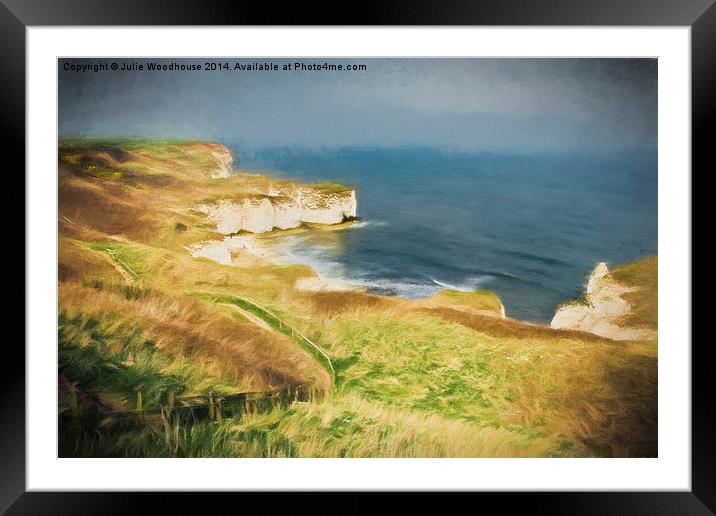 Flamborough Head Framed Mounted Print by Julie Woodhouse