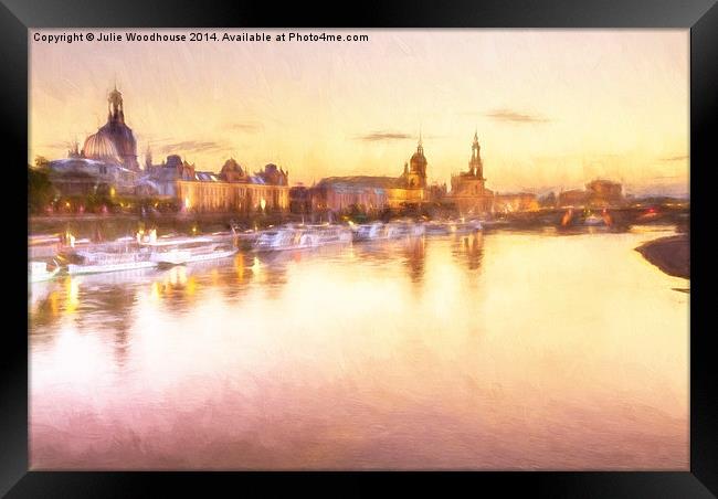 Dresden skyline I Framed Print by Julie Woodhouse