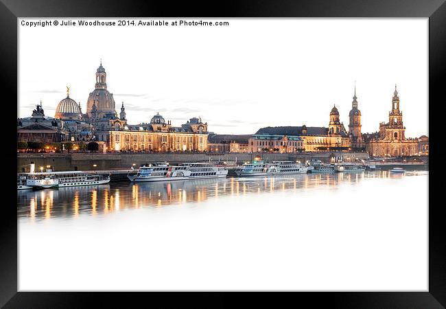 Dresden skyline II Framed Print by Julie Woodhouse