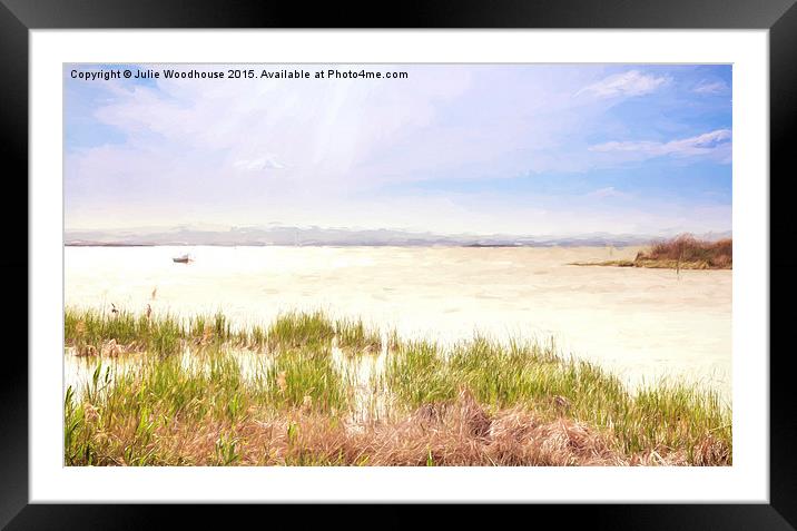 Albufera Lagoon Framed Mounted Print by Julie Woodhouse