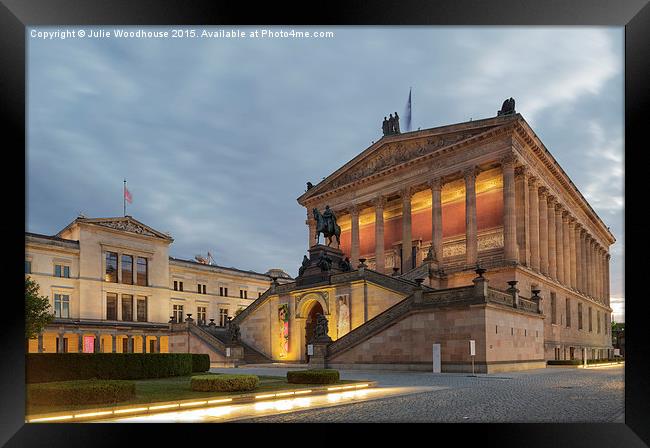 Alte Nationalgalerie and Neues Museum, Berlin, Ger Framed Print by Julie Woodhouse