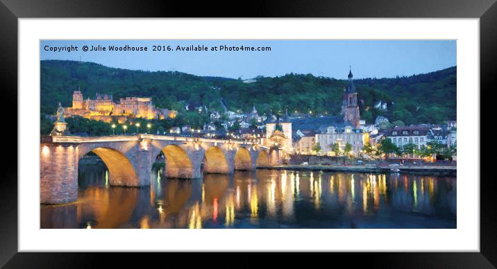 Heidelberg Framed Mounted Print by Julie Woodhouse