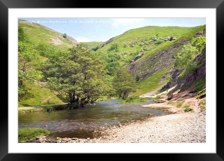 Dovedale Framed Mounted Print by Julie Woodhouse
