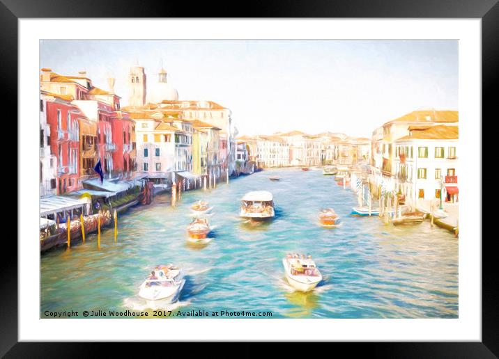 The Grand Canal Framed Mounted Print by Julie Woodhouse