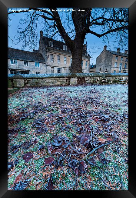 Frosty morning in Painswick Framed Print by Iksung Nah