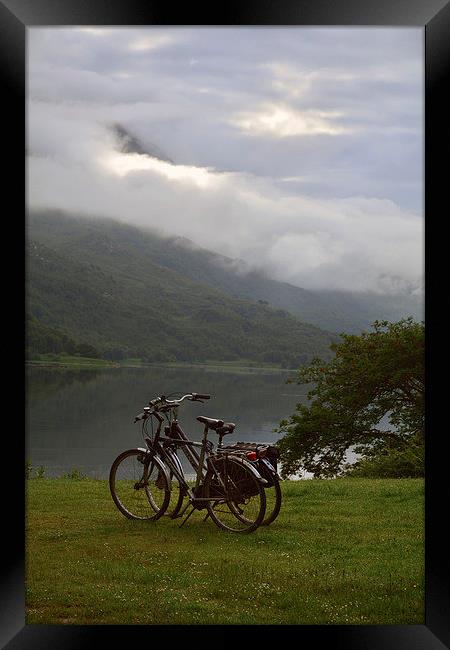  Bikes at Dawn Framed Print by Michelle BAILEY