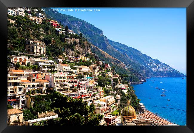  Perfect Positano Framed Print by Michelle BAILEY