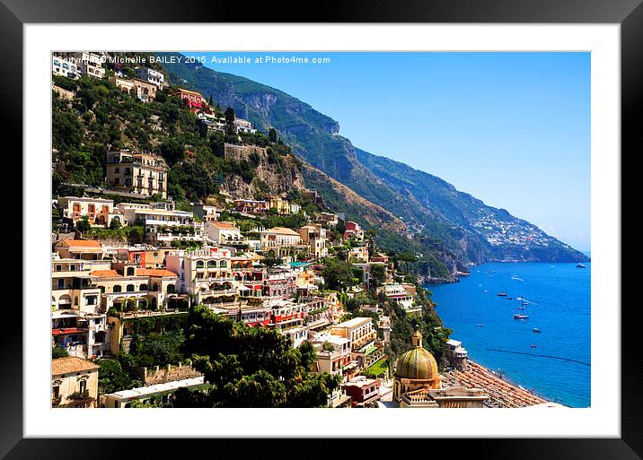  Perfect Positano Framed Mounted Print by Michelle BAILEY