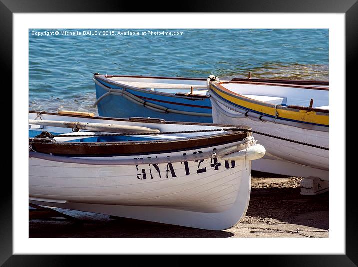 Blue Heaven Framed Mounted Print by Michelle BAILEY