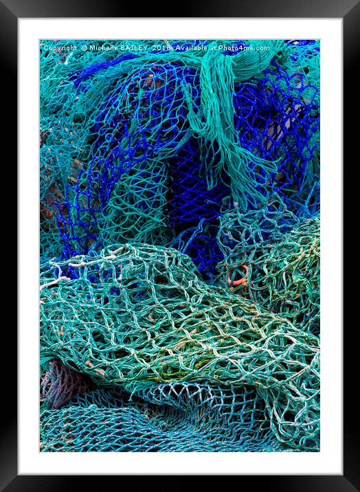 Catching The Blues Framed Mounted Print by Michelle BAILEY