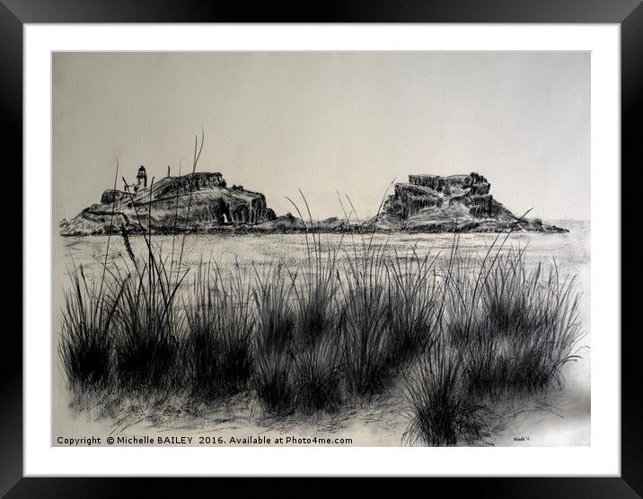 Seagrass and Fdra Framed Mounted Print by Michelle BAILEY