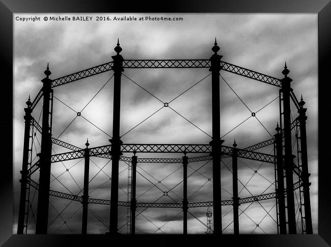 Gas Works Framed Print by Michelle BAILEY