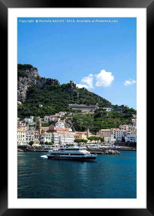 Amalfi Mare Framed Mounted Print by Michelle BAILEY