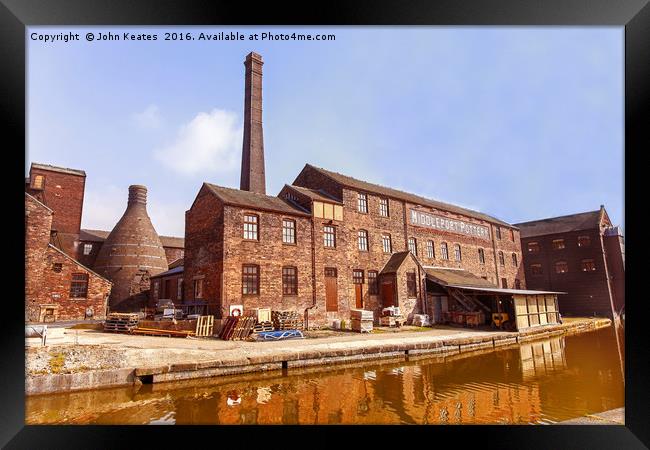 Middleport pottery factory, Stoke-on-Trent, Staffs Framed Print by John Keates
