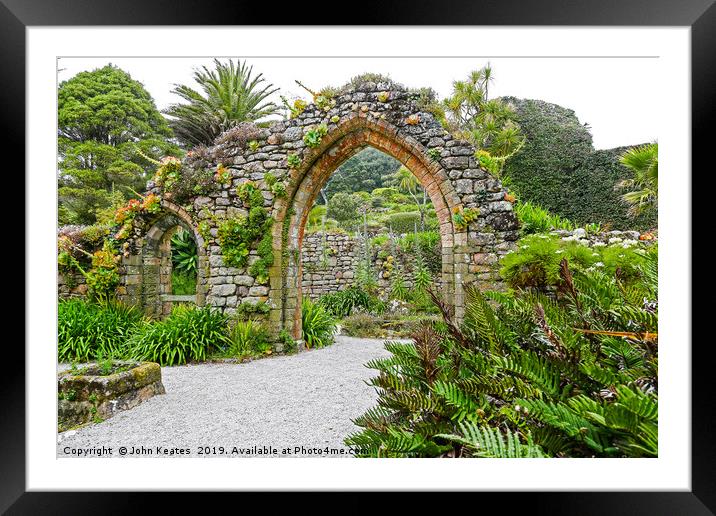Tresco Abbey Gardens, Tresco, Isles of Scilly Framed Mounted Print by John Keates