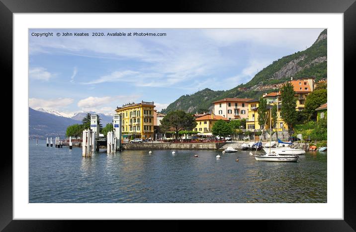 Varenna, Lake Como, Italy Framed Mounted Print by John Keates