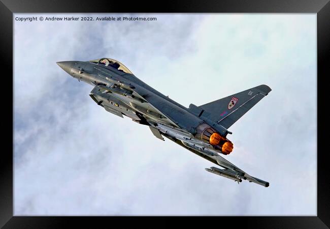 Eurofighter EF-2000 Typhoon F.2 Framed Print by Andrew Harker