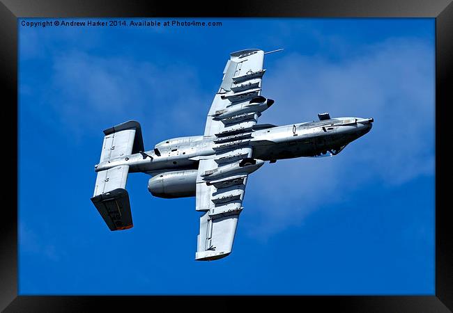 A-10C Thunderbolt II  Framed Print by Andrew Harker