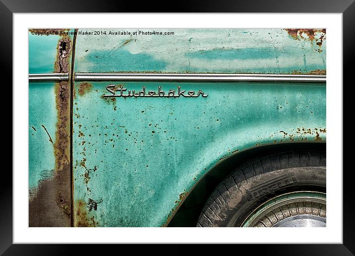 Studebaker Lark VIII automobile Framed Mounted Print by Andrew Harker