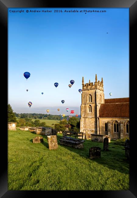 Longleat Sky Safari Festival, Wiltshire, UK Framed Print by Andrew Harker