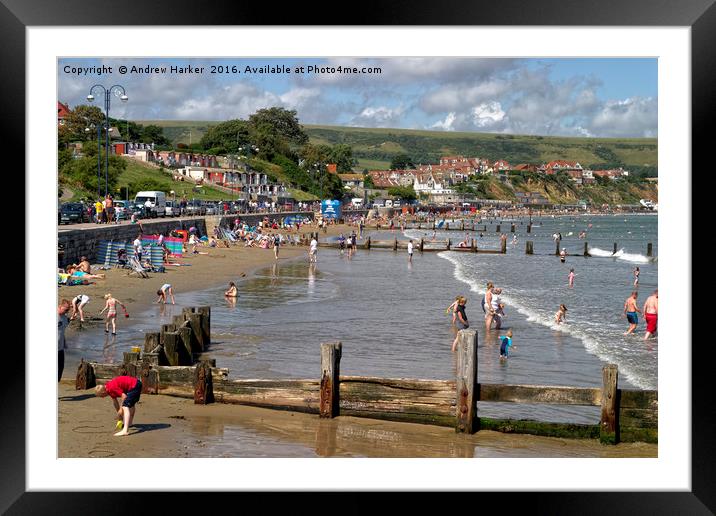 Swanage, Dorset, United Kingdom Framed Mounted Print by Andrew Harker